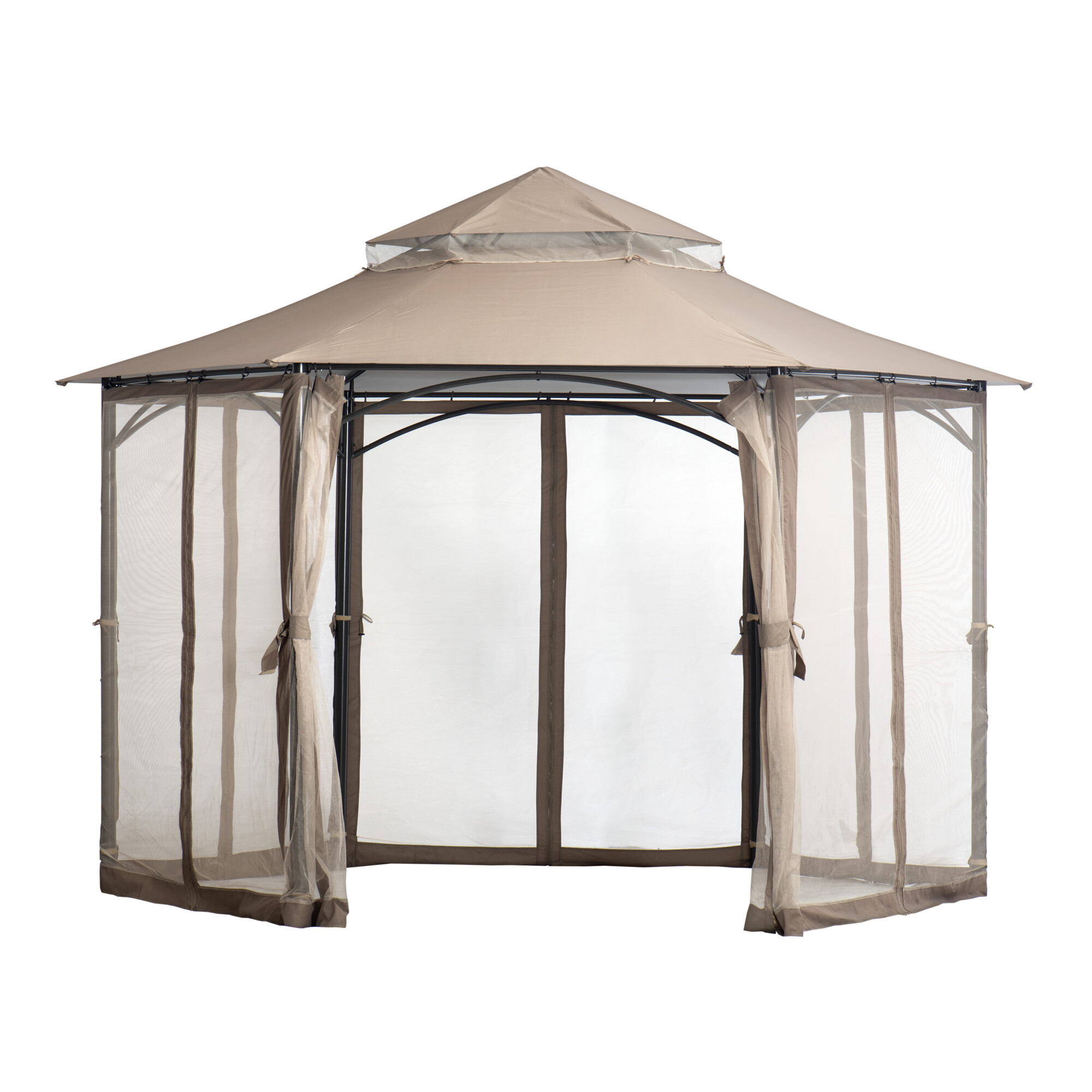 ShelterLogic Magnolia 11x11 Gazebo Brown, Model# 24026